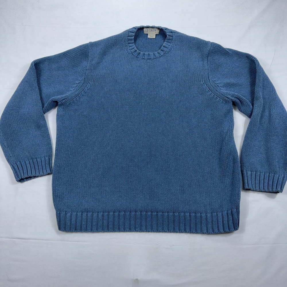 J. Crew Factory Men's Crewneck Sweater in Steel Blue